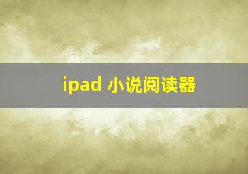 ipad 小说阅读器